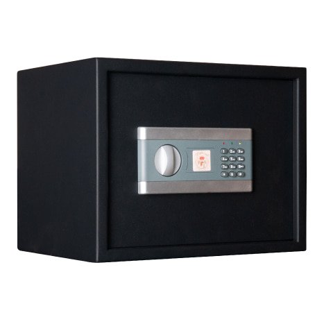 Сейф AGATE AS 3038T EL - закрытый. Цвет черный дымчатый.