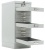 Многоящичный шкаф MDC-A4/650/10 — с выдвинутыми ящиками.