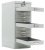 Многоящичный шкаф MDC-A4/650/10 — с выдвинутыми ящиками.