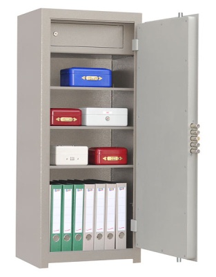 Сейф офисный D-21G (внутреннее устройство, цвет №38 муар).
