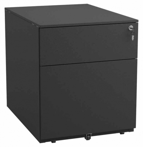 Тумба офисная NP-404 FL, цветовая схема RAL 9005 под заказ.