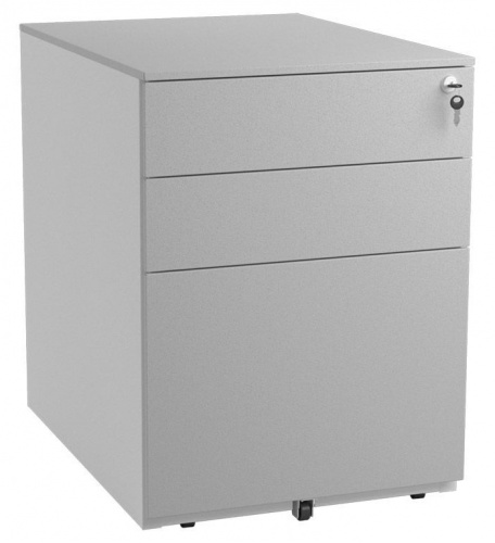 Тумба офисная NP-405 FL2, составная цветовая схема RAL 9016/9006 под заказ.