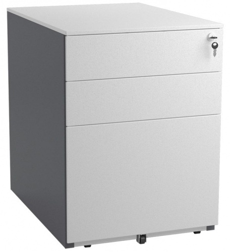 Тумба офисная NP-405 FL2, составная цветовая схема RAL 7024/9006 под заказ.