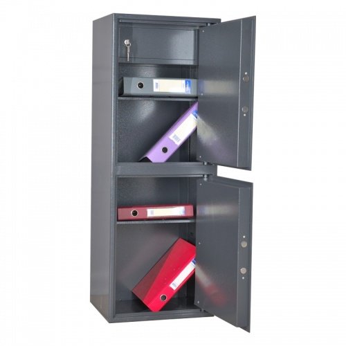 Сейф ШБМ 120/2ЭК (открытый, внутреннее устройство)