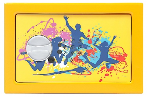 Детский сейф T-170 EL (DANCE) — принт на двери.