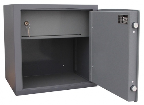 Сейф SAFEtronics NTL-40Ms (открытый, внутри кассовое отделение)