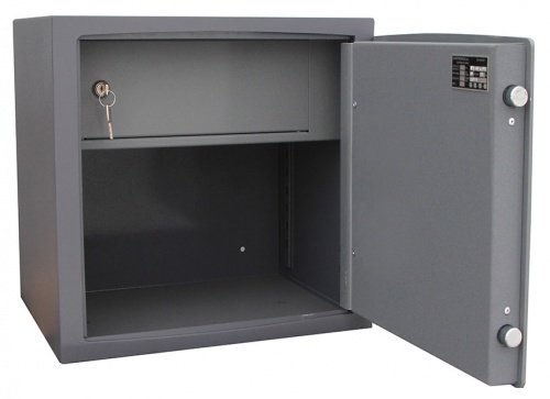 Сейф SAFEtronics NTL-40Ms (открытый, внутри кассовое отделение)