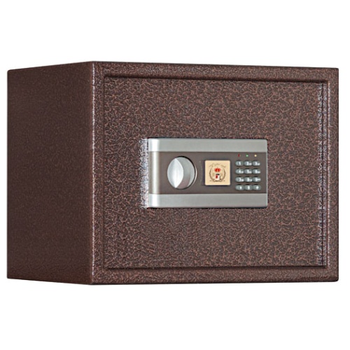 Сейф AGATE AS 3038 EL — закрытый. Цвет медный антик.