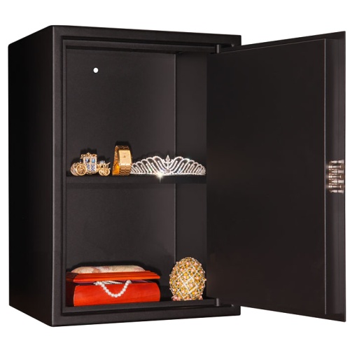 Сейф AGATE AS 5K (цвет дымчато-чёрный) — внутреннее устройство.