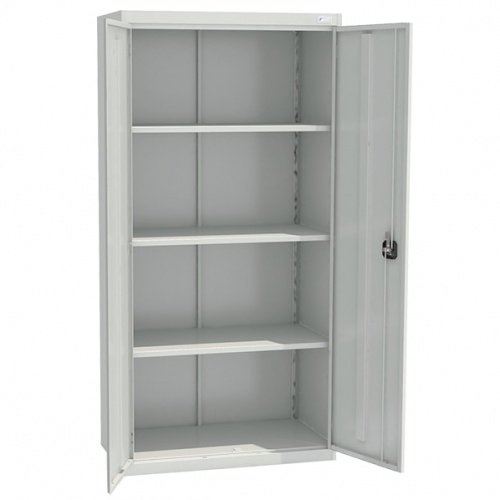 Архивный металлический шкаф ШХА-900(50) - открытый, внутреннее устройство.