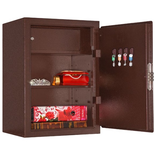 Бухгалтерский сейф AGATE LT-63K (медный антик) — открытый.