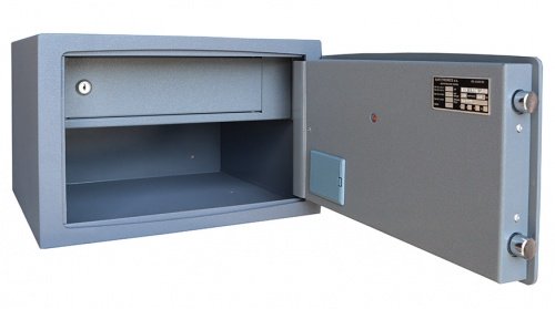 Сейф SAFEtronics NTL-24EMs (открытый, внутри кассовое отделение)