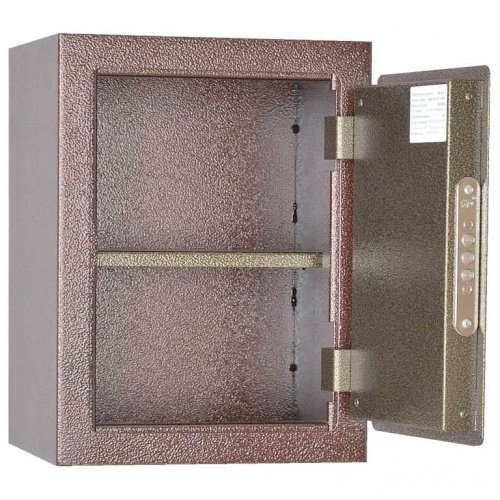 Бухгалтерский сейф Меткон МБ-10В (открытый, внутреннее устройство)