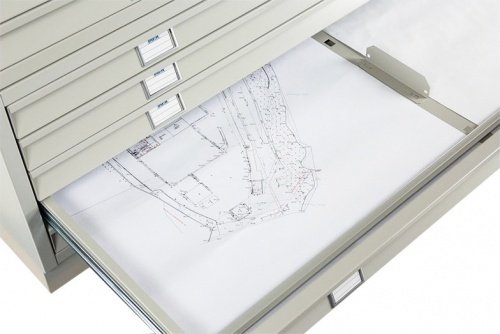 Картотека Практик A0-05/3 (открытый ящик с разделителем)