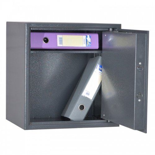 Сейф ШБМ 46ЭК (открытый, внутреннее устройство)