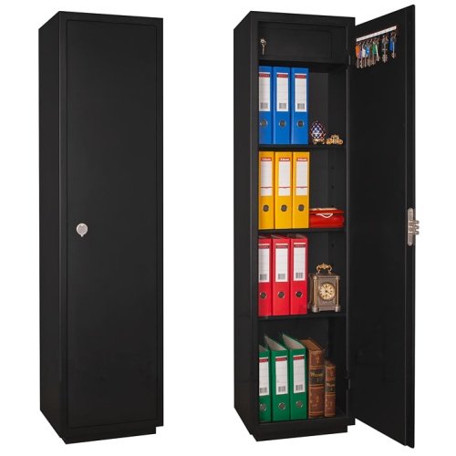 Офисный сейф AGATE A-174 (цвет черный дымчатый)