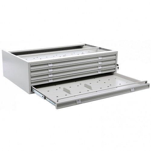 Картотека Практик А1-05/2 (открытый ящик, прижимная планка, 2 разделителя) Картотека Практик А1-05/2 (открытый ящик, прижимная планка, 2 разделителя)