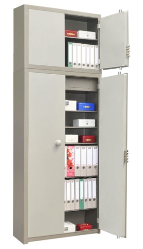 Антресоль D-ANT G установленная на сейфовый шкаф D-81G.