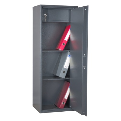 Сейф ШБМ 120МК (открытый, внутреннее устройство)