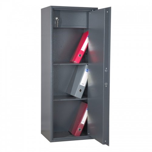 Сейф ШБМ 120МК (открытый, внутреннее устройство)