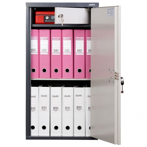 Шкаф металлический SL-87T (открытый, с папками А4 внутри)