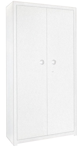 Сейфовый шкаф D-82G — закрытый, бело-серебристый (цвет 28)