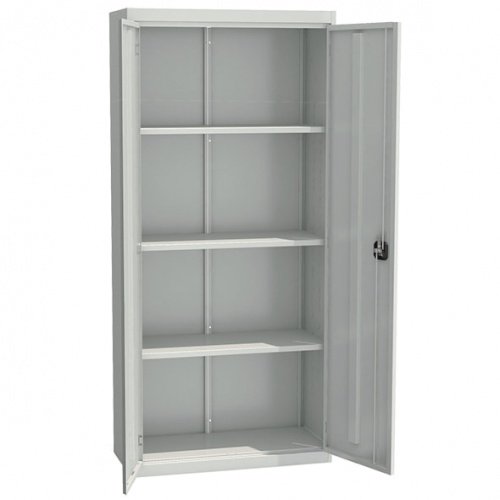 Архивный металлический шкаф ШХА-850(40) - открытый, внутреннее устройство.