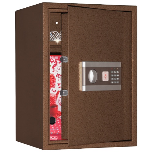 Сейф AGATE AS 5035 EL (цвет медный антик) — открытый.