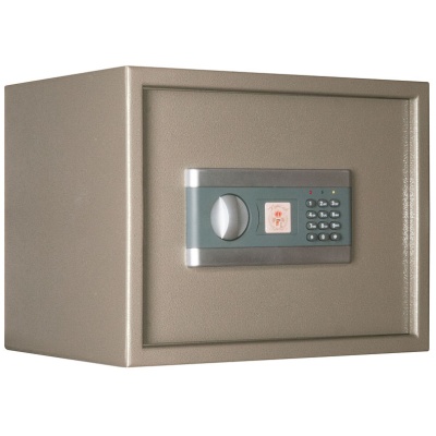 Сейф AGATE AS 3038T EL - закрытый. Цвет серый.