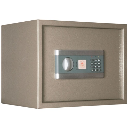 Сейф AGATE AS 3038T EL - закрытый. Цвет серый.