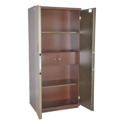 Сейф бухгалтерский МБ-100 (открытый, внутреннее устройство)