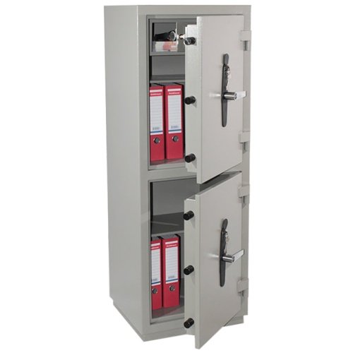 Сейф КЗ 233Т — вариант использования, с папками А4.