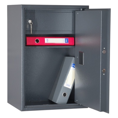 Сейф ШБМ 65ЭК (открытый, внутреннее устройство)