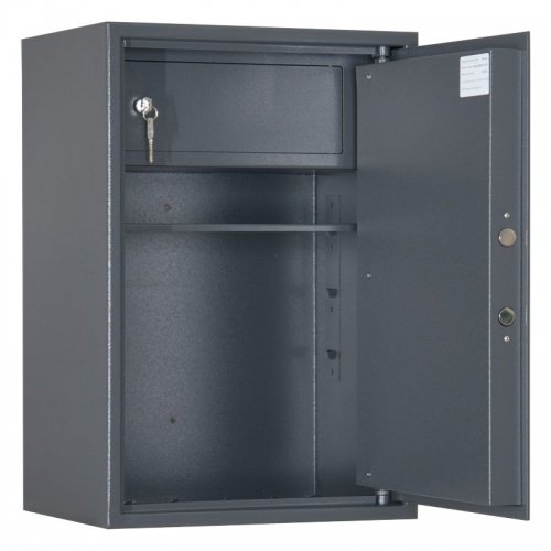 Офисный сейф Меткон ШБМ 65 (открытый, внутреннее устройство)