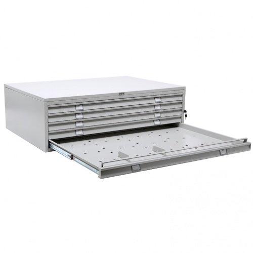 Картотека А0-05/1 (открытый ящик, прижимная планка, 2 разделителя)