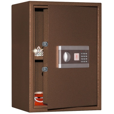 Сейф AGATE AS 5EL (цвет медный антик) — открытый.