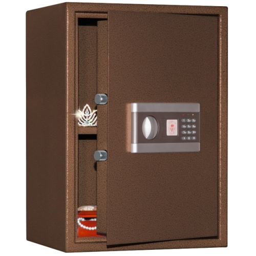 Сейф AGATE AS 5EL (цвет медный антик) — открытый.