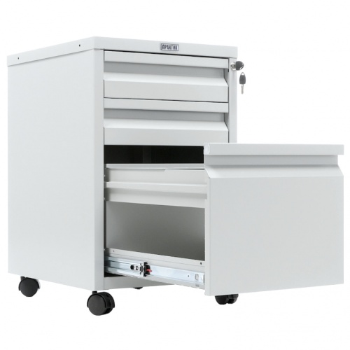 Мобильная тумба Практик BA4-65/3 (с открытым нижним ящиком)