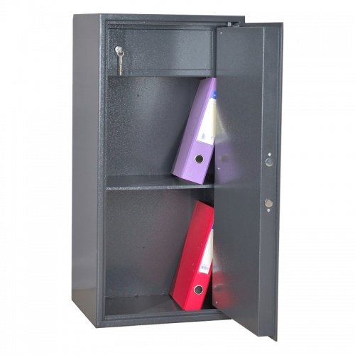 Сейф ШБМ 90ЭК (открытый, внутреннее устройство)