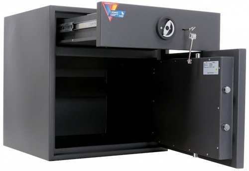 Сейф Valberg DSC 67 KK (внутреннее устройство, ригельная система)