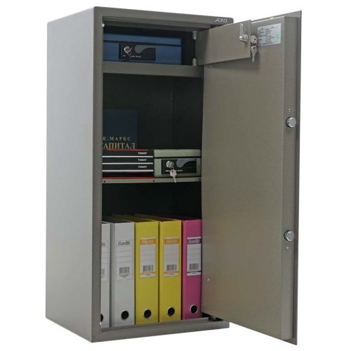 Сейф Aiko ТМ-90Т (внутреннее устройство, трейзер и полка)