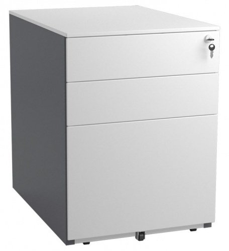 Тумба офисная NP-405 FL2, составная цветовая схема RAL 7024/9016 под заказ.