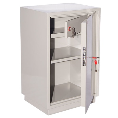 Бухгалтерский шкаф КБС-011Т — открытый, пустой.