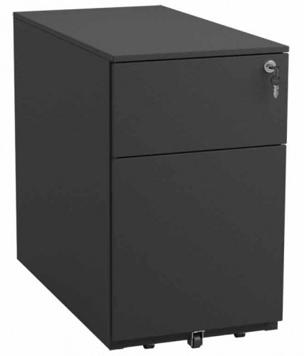 Тумба офисная NP-304 FL, цветовая схема RAL 9005 под заказ.