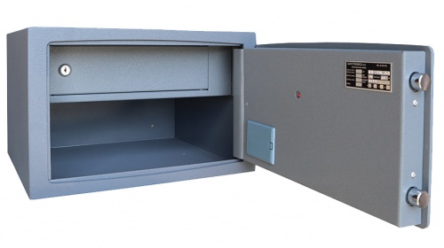 Сейф SAFEtronics NTL-24Es (открытый, внутри кассовое отделение)